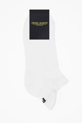 Immaculate Vegan - Peper Harow Organic Men's Trainer Sport Socks - White