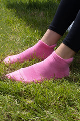 Immaculate Vegan - Peper Harow Organic Women's Trainer Sport Socks - Pink