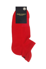 Immaculate Vegan - Peper Harow Organic Women's Trainer Sport Socks - Red