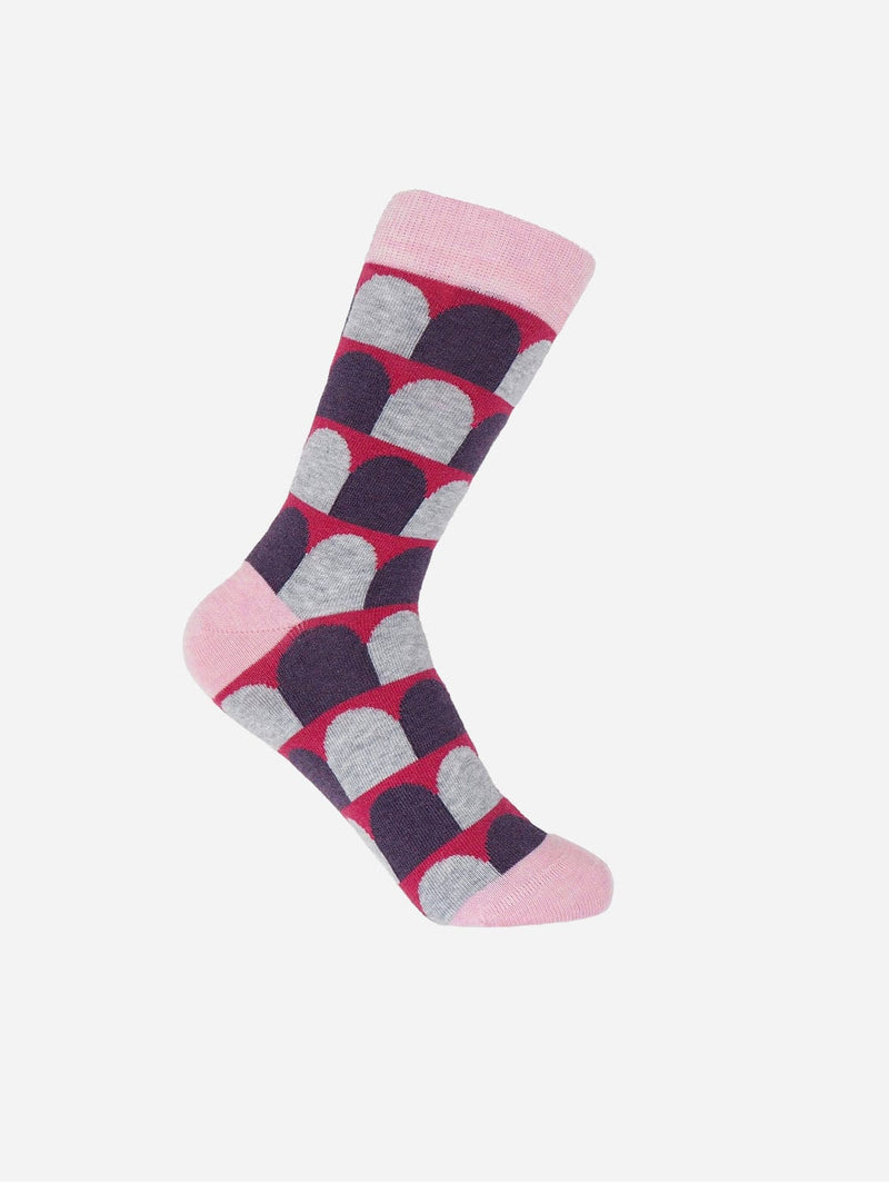 Peper Harow Ouse Women's Organic Cotton Socks |  Pink