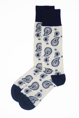 Immaculate Vegan - Peper Harow Paisley Men's Socks - Cream