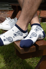 Immaculate Vegan - Peper Harow Paisley Men's Trainer Socks - Cream