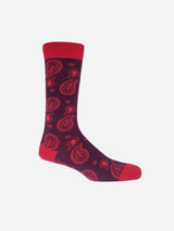 Immaculate Vegan - Peper Harow Paisley Men's Organic Cotton Socks | Burgundy