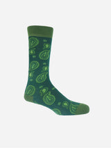 Immaculate Vegan - Peper Harow Paisley Men's Organic Cotton Socks | Green