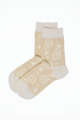 Immaculate Vegan - Peper Harow Paisley Women's Socks - Beige