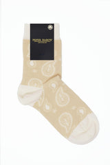 Immaculate Vegan - Peper Harow Paisley Women's Socks - Beige