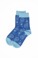 Immaculate Vegan - Peper Harow Paisley Women's Socks - Blue