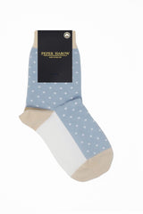 Immaculate Vegan - Peper Harow Pin Polka Women's Socks - Blue