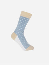 Immaculate Vegan - Pin Polka Women's Organic Cotton Socks | Blue