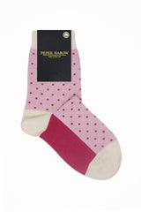 Immaculate Vegan - Peper Harow Pin Polka Women's Socks - Pink