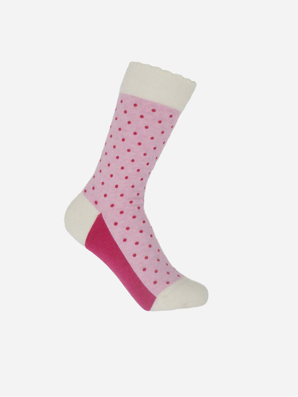 Pin Polka Women's Organic Cotton Socks | Pink