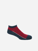 Immaculate Vegan - Peper Harow Polka Men's Organic Trainer Socks | Denim