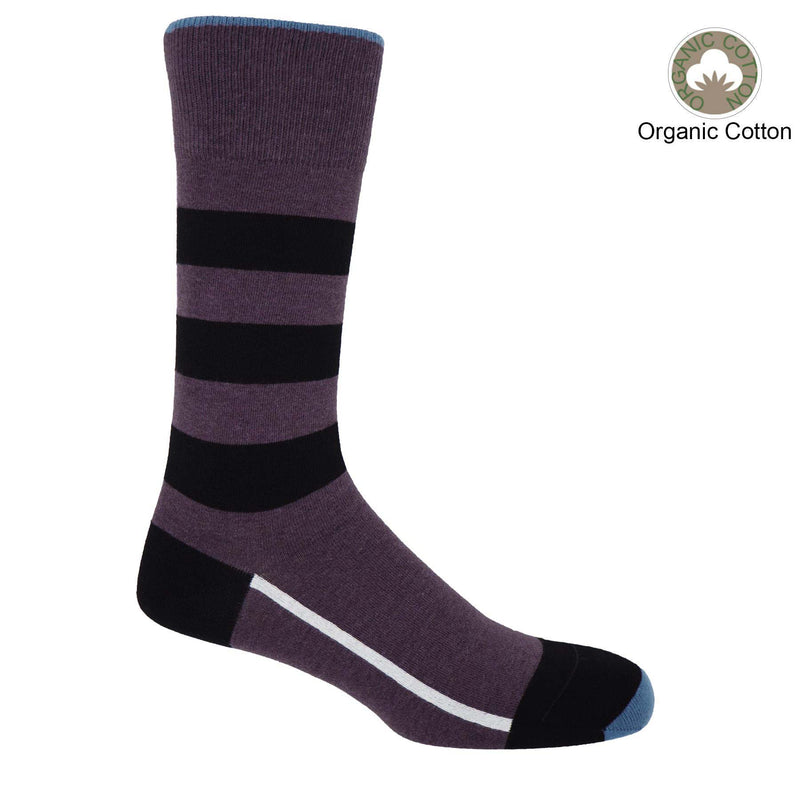 Men’s Organic Cotton Sports Sock Bundle | Purple Multi