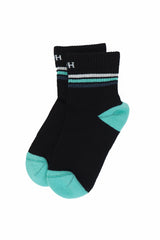 Immaculate Vegan - Peper Harow Quarter Crew Organic Men's Sport Socks - Black