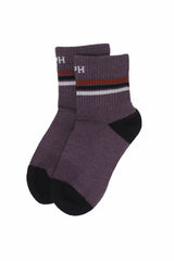 Immaculate Vegan - Peper Harow Quarter Crew Organic Men's Sport Socks - Mauve