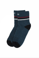 Immaculate Vegan - Peper Harow Quarter Crew Organic Men's Sport Socks - Navy