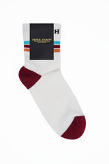 Immaculate Vegan - Peper Harow Quarter Crew Organic Men's Sport Socks - White