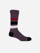 Immaculate Vegan - Peper Harow Striped Men's Organic Cotton Trainer Socks | Mauve