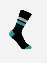 Immaculate Vegan - Peper Harow Striped Women's Organic Cotton Trainer Socks | Black