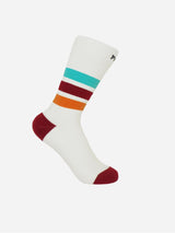 Immaculate Vegan - Peper Harow Striped Organic Women's Sport Socks Bundle - White & Mauve