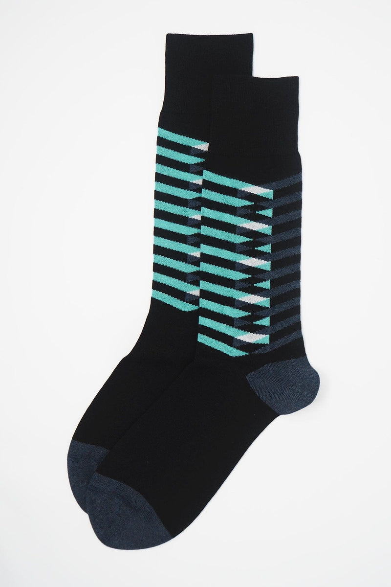 Peper Harow Symmetry Organic Men's Socks - Black