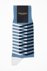 Immaculate Vegan - Peper Harow Symmetry Organic Men's Socks - Blue