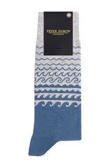 Immaculate Vegan - Peper Harow Wave Men's Socks - Blue