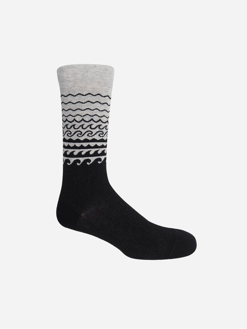 Peper Harow Wave Men's Organic Cotton Socks | Grey