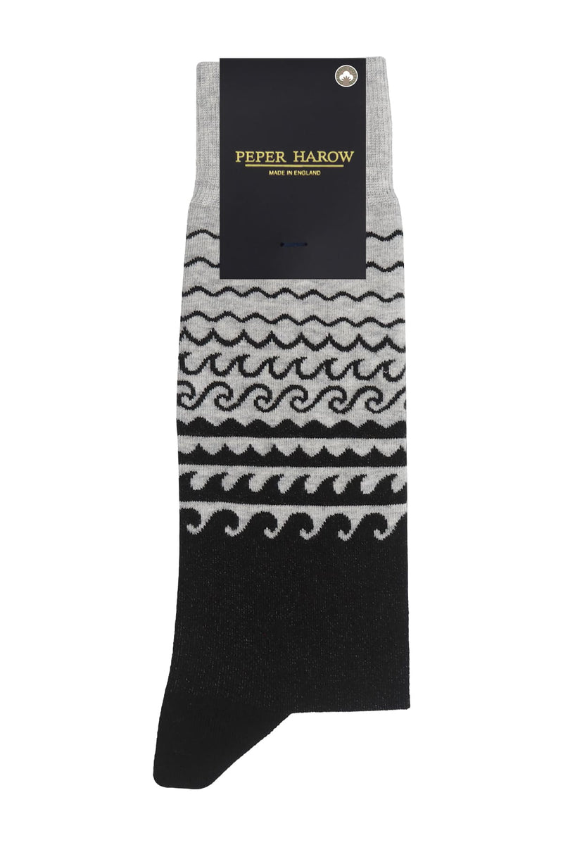 Peper Harow Wave Men's Socks - Grey