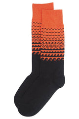 Immaculate Vegan - Peper Harow Wave Men's Socks - Orange