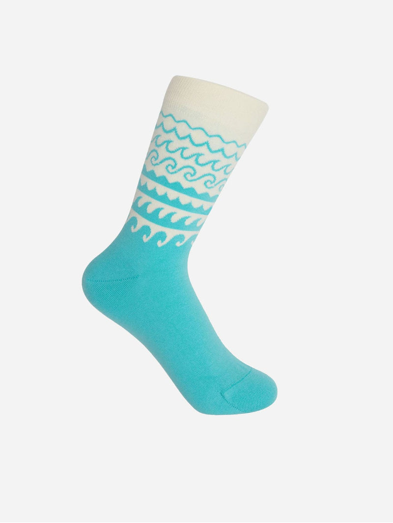 Peper Harow Wave Women's Organic Cotton Socks | Cream