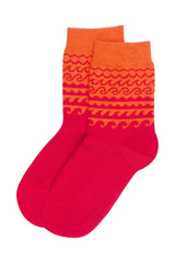 Immaculate Vegan - Peper Harow Wave Women's Socks - Orange