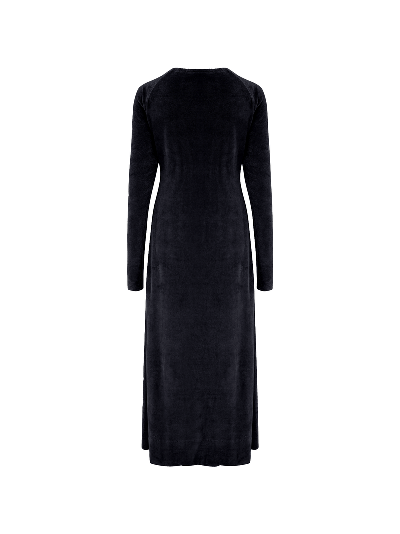 PLC Organic Vegan Velour Dress | Jey Black