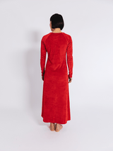 Immaculate Vegan - PLC Organic Vegan Velour Dress | Scarlet Red