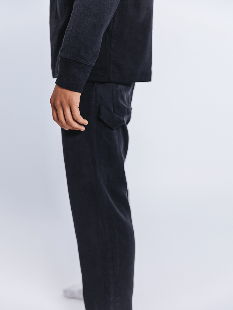 PLC Tencel Unisex Cargo Trousers | Jet Black