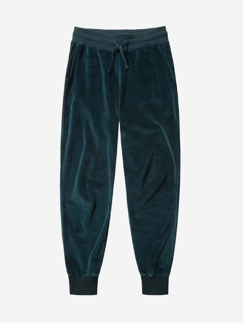 PLC Organic Unisex  Velour Tracksuit Bottoms | Deep Sea Green XL / Deep Sea Green