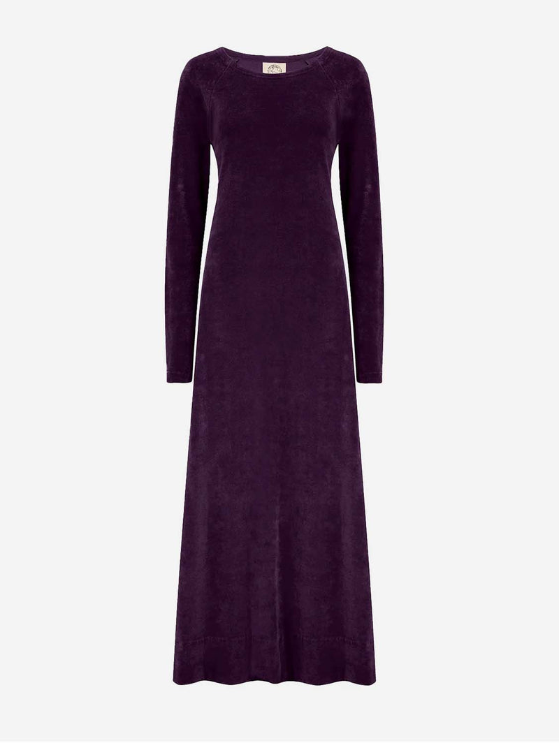 PLC Organic Vegan Velour Dress | Royal Purple XL / Royal Purple