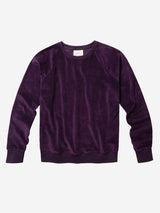 Immaculate Vegan - PLC Organic Women's Velour Raglan Jumper | Royal Purple XL / Royal Purple