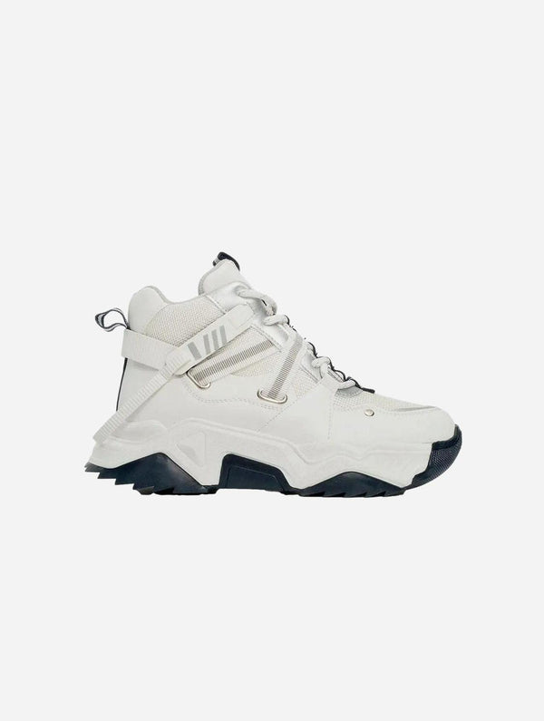 Prologue Shoes Seraphine Lace-Up Sport Vegan Boots | White Navy