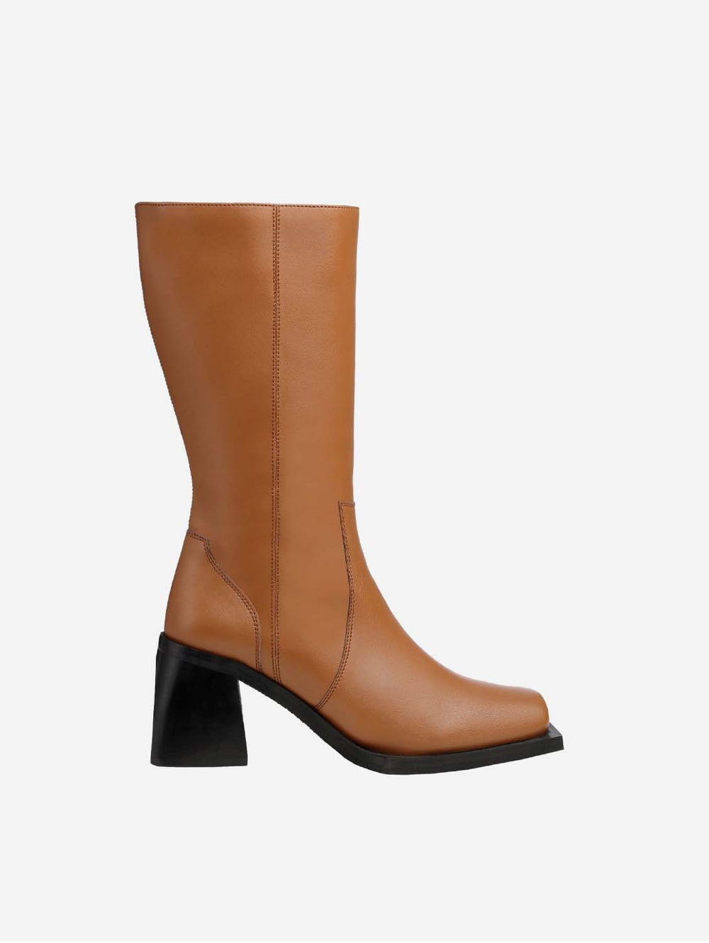 PREV - Karel X Vegan Apple Leather Calf Boots | Ginger