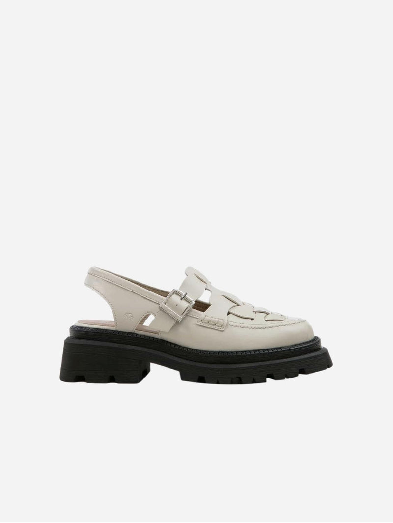 PREV Dorothy Apple Leather Vegan Platform Shoes | Cream