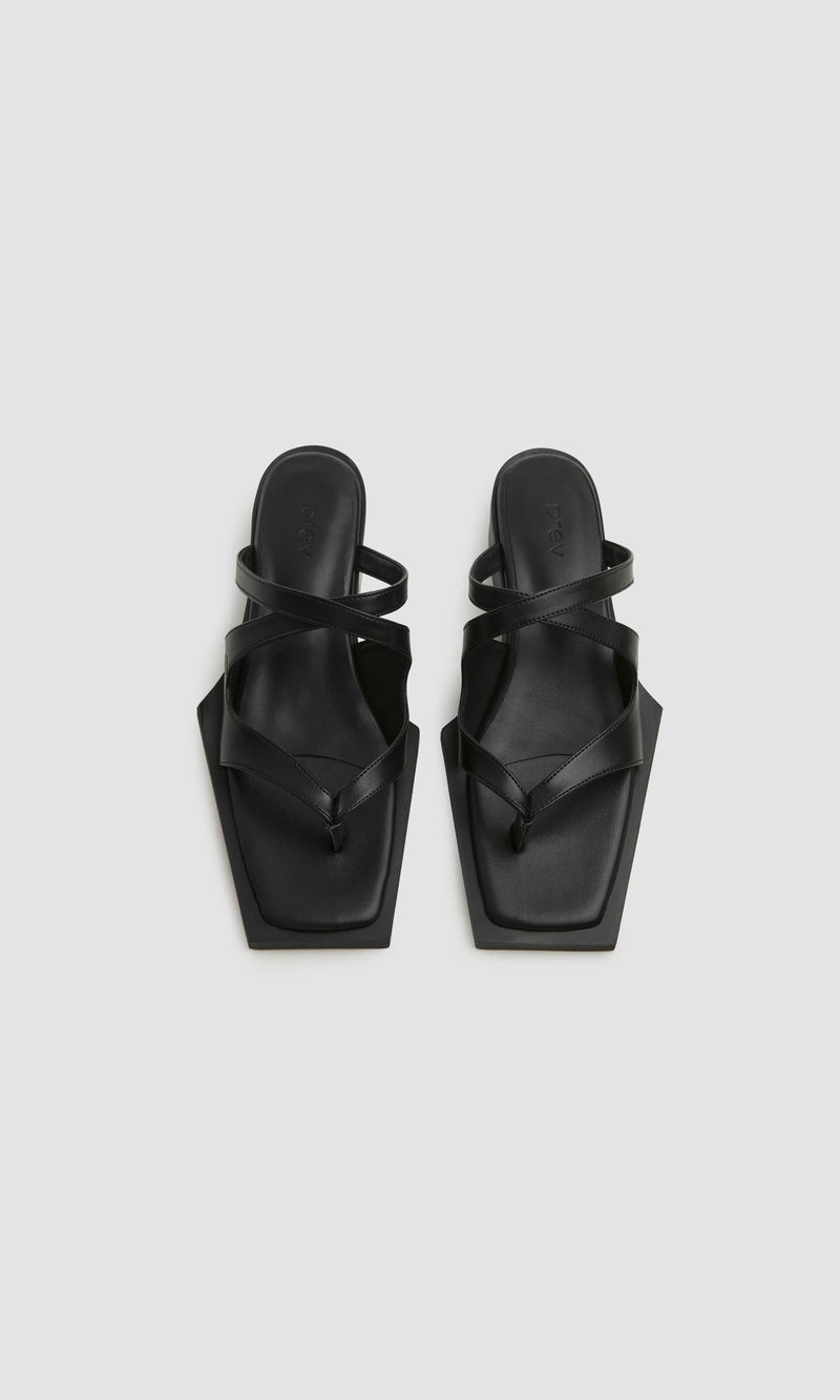 PREV Karel Vegan Apple Leather Mules | Black