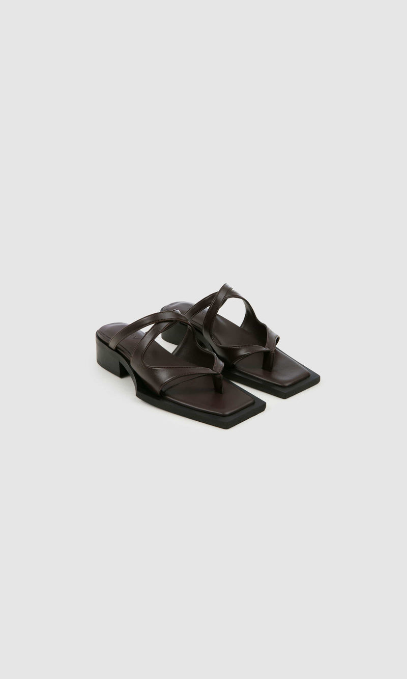 PREV Karel Vegan Apple Leather Mules | Brownie