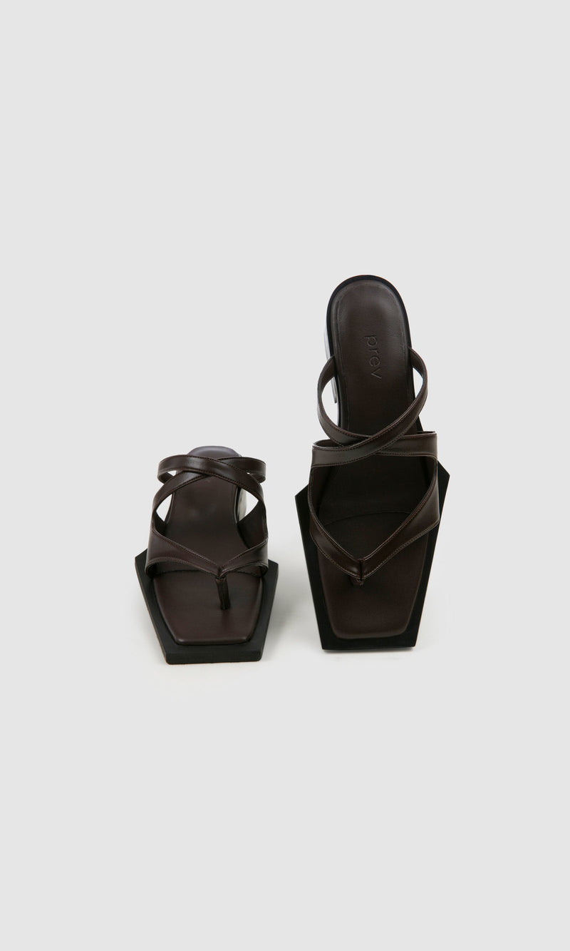 PREV Karel Vegan Apple Leather Mules | Brownie