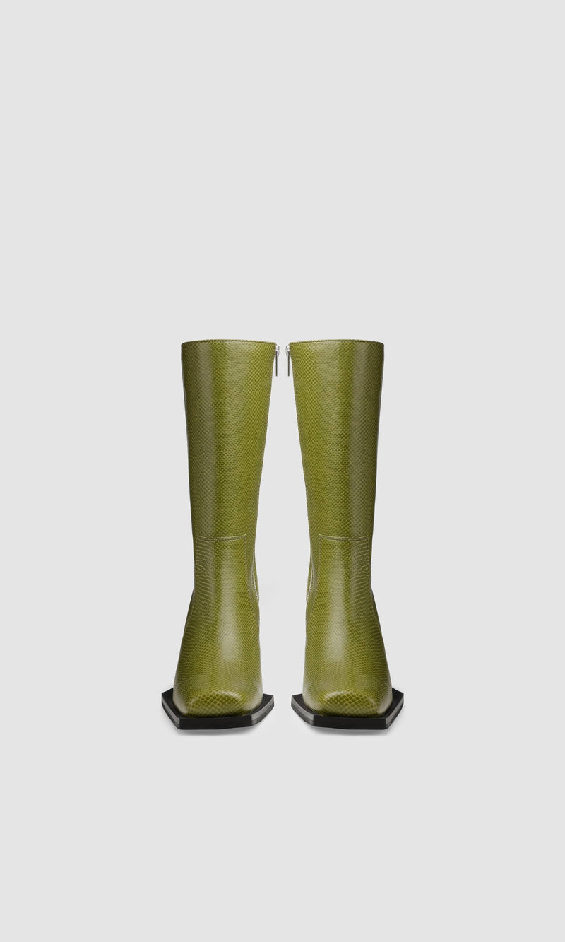 PREV Karel X Plus Vegan Apple Leather Calf Boots | Rosemary