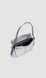 Immaculate Vegan - PREV Kiara Women's Apple Leather Vegan Mini Bag | Silver