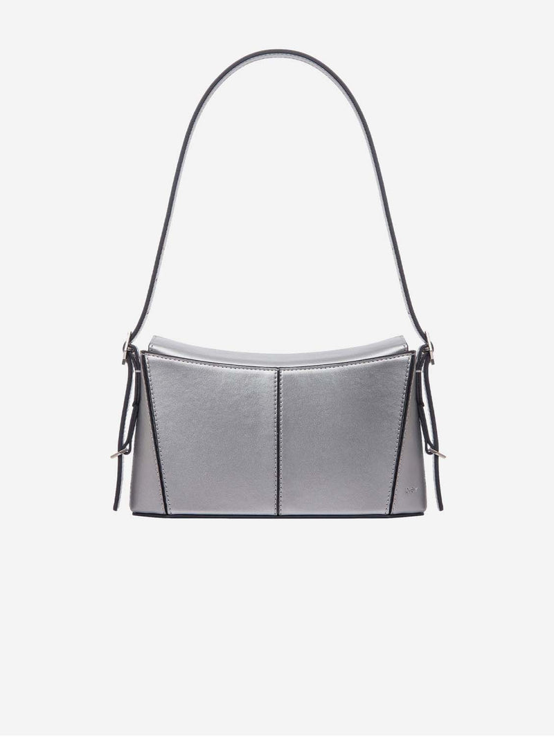 PREV Kiara Women's Apple Leather Vegan Mini Bag | Silver