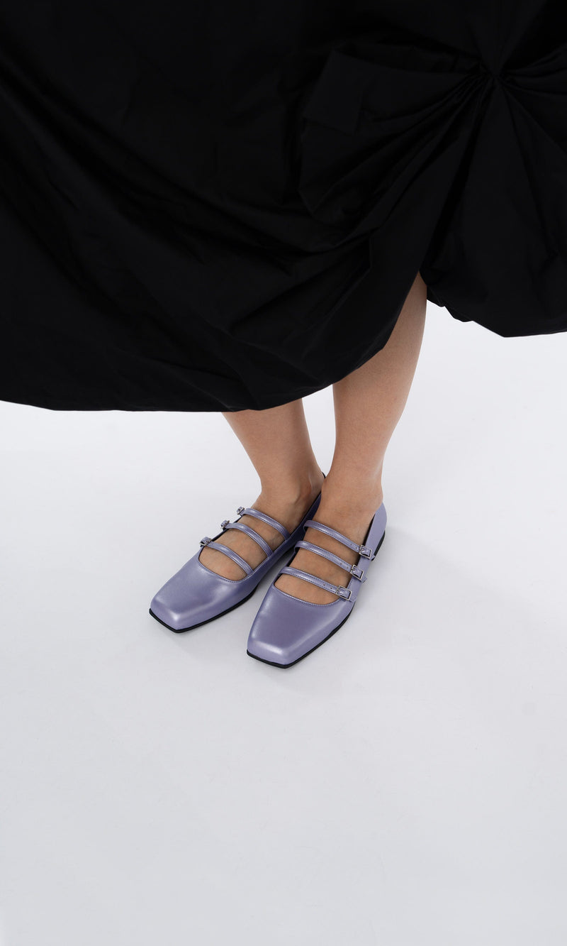 PREV Maria II Apple Leather Vegan Pumps | Lilac