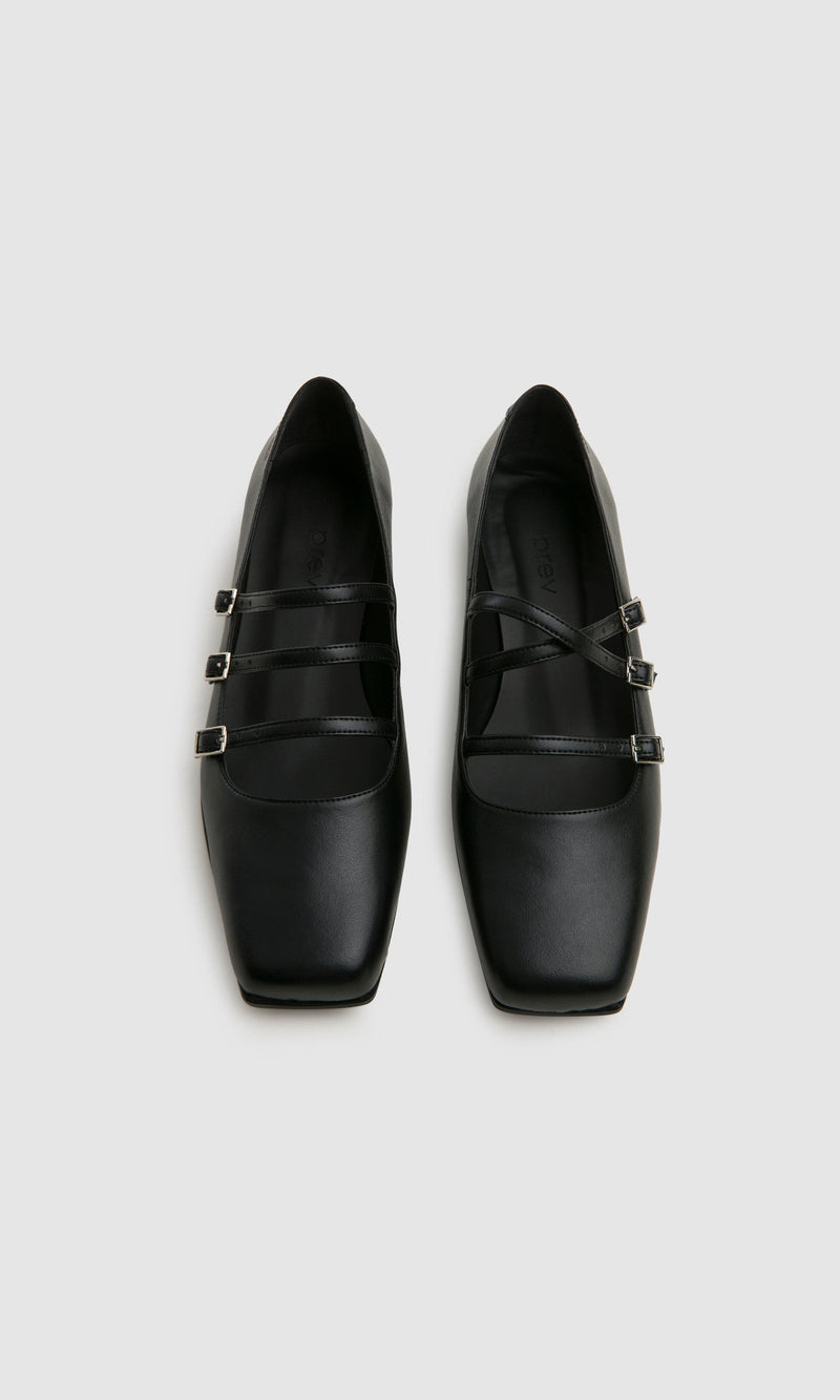 PREV Maria II Vegan Apple Leather Ballet Flats | Black