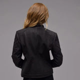 Immaculate Vegan - Eloquere Diva Vegan Suede Jacket | Black